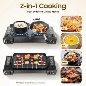 2-in-1 Portable Camping Stove